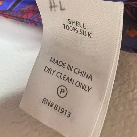 Plenty by Tracy Reese Silk Tunic Dress XS Womens Mini Purple Pink Shift Abstract - Picture 5 of 7